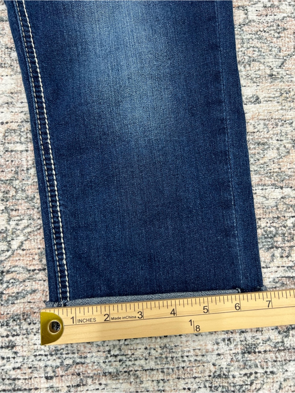 Vanilla Star Capri Jeans Crochet Flap Pocket Stretch Denim Women’s Size 11 - Picture 10 of 16